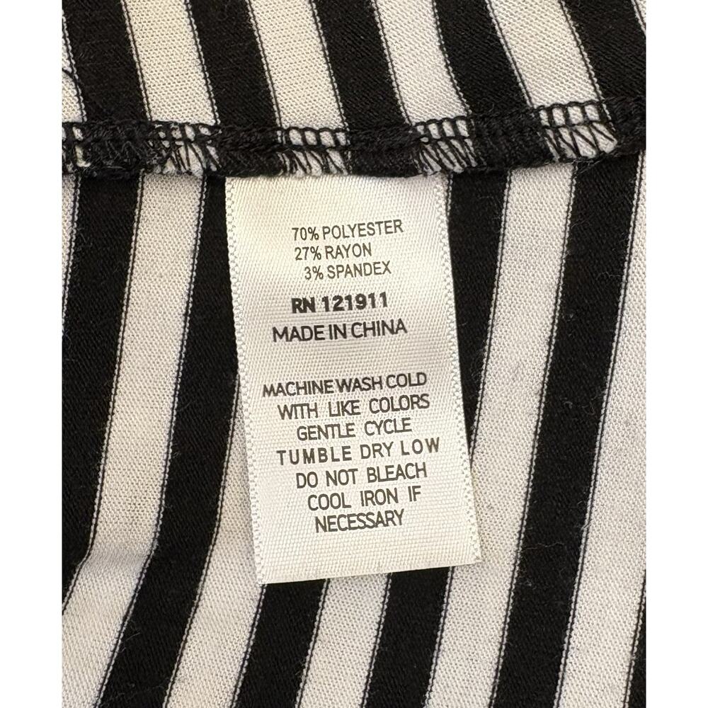 LNA Clothing Black/White Striped Sleeveless T-shirt Size Large Laid Back Luxury - Picture 4 of 4